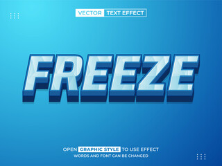 freeze 3d text effect, font effect, 3d font for title