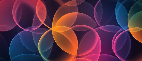 Traditional Shippo interlocking circles pattern in bright orange over a white background, symbolizing harmony