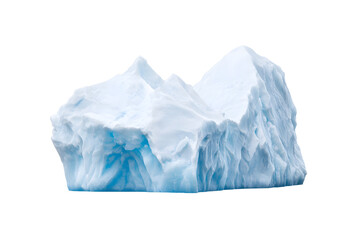 Fototapeta premium Massive isolated iceberg isolated on white background