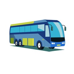 bus isolated on white background