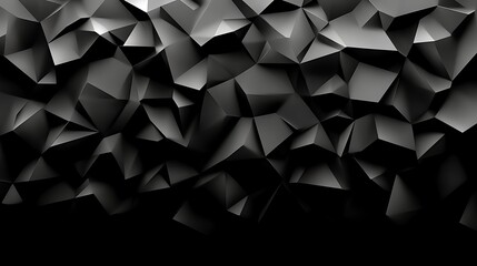Fototapeta premium Abstract Black Geometric Triangular Pattern Background