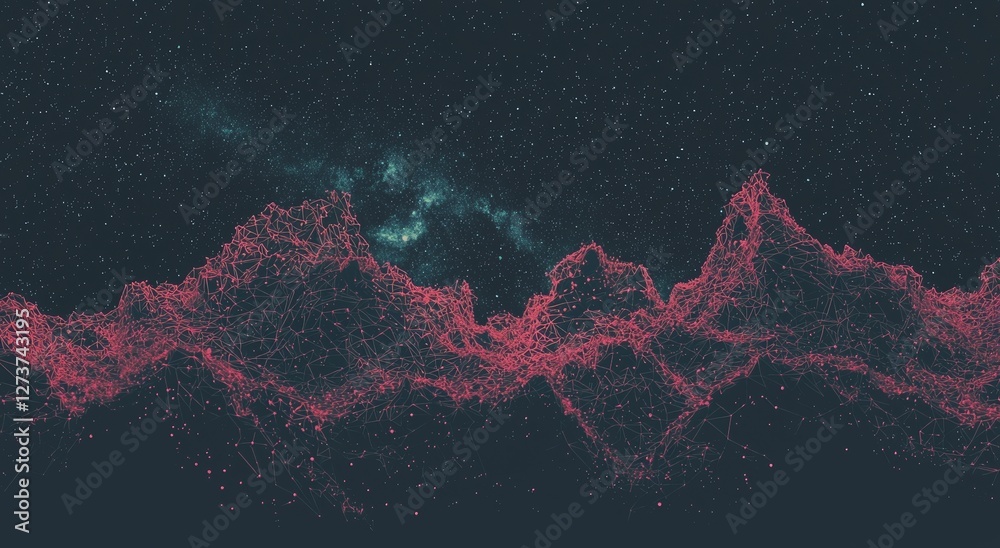 Poster a futuristic and abstract backdrop featuring illumination and blurred movement