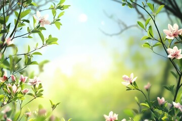 Obraz premium Soft pink blossoms on a sunny day