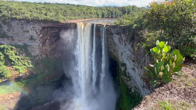Kaieteur Falls and Potaro River in National park Essequibo Guyana