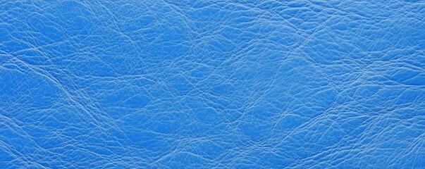 Fototapeta premium Blue leather with subtle marbling. A luxurious blue leather background with faint marbling and a light gloss that catches the eye.