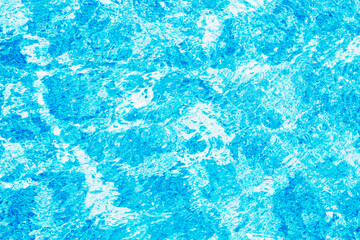 Blue swimming pool water surface