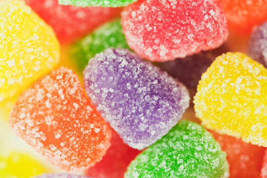 Close-up&nbsp;of colorful candy gum drops