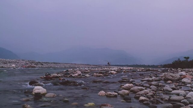 Torsa river valley in Cooch Behar, West Bengal, India in May 2024....