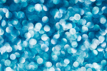 Abstract blue bokeh background