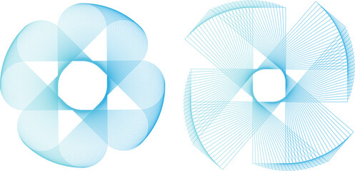 abstract circle line illusion transform effect pattern suitable for background. modern minimalist style with copy space for text and gradient backgrounds