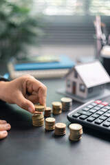 Finance bank tax expense accounting budget money businessman home for Business expense analysis...