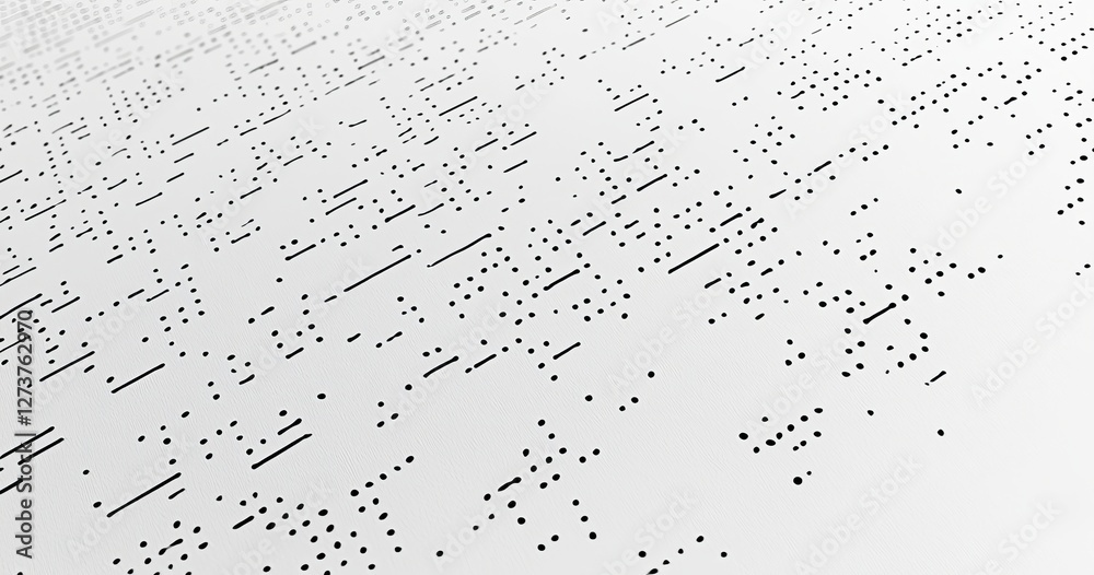 Poster data lines, wireless data loops, and cyber stripes in a 3d illustration. a big data stream flows thr