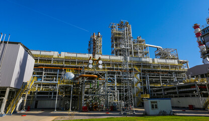 Fototapeta premium Shymkent Oil Refinery, PetroKazakhstan Oil Products LLP, one of the three leading oil refineries in Kazakhstan.