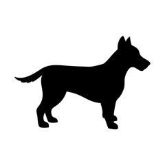 Dog Silhouette Vector Design for Recraft.ai Projects