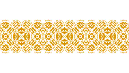Golden chinese seamless pattern with flower, Abstract background, Decorative wallpaper.