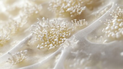 A close-up of amyloid plaques in the brain, featuring deposits on nerve cells. Featuring Alzheimer's disease research