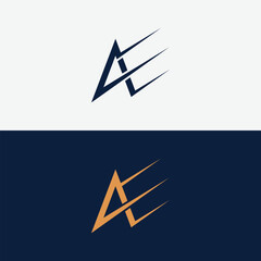 Luxury AE Letter Logo Design. Modern minimalist creative AE letter initial icon vector template.