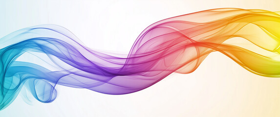 Elegant Flowing Colorful Silk Waves