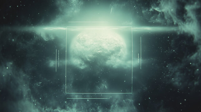 Spaceship HUD, Holographic Data Readout, AI Generated