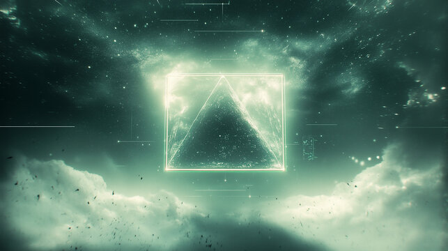 Spaceship HUD, Holographic Data Readout, Alien Artefact Scan, AI Generated