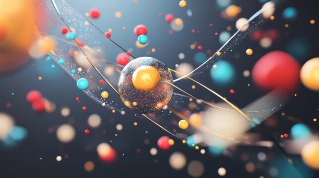 Molecule. Chemicals, micro and macronutrients. Periodic table of Mendeleev. Microelements necessary for humans. 3d render.