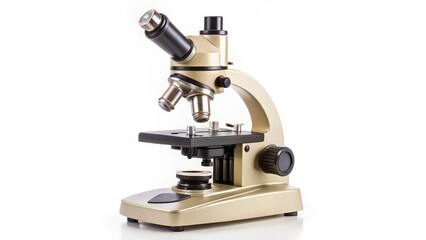 Microscope on White Background