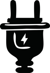 Obraz premium Plug icon vector. Electric plug sign, Electric plugs icon symbol set collection