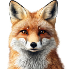 Fototapeta premium A fox is looking at the camera