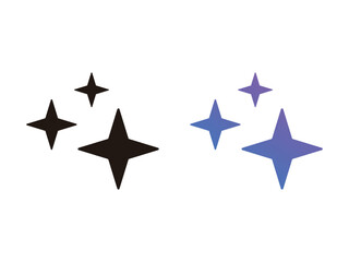 editable vector artificial intelligence stars symbol design illustration isolated on transparent background