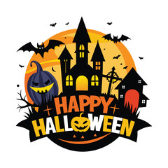 New and unique happy Halloween custom t shirt design