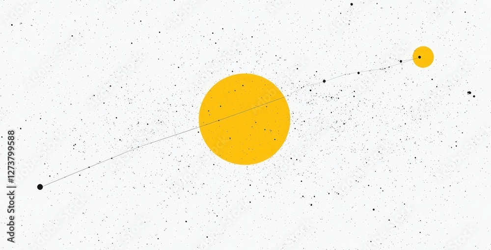 Poster technology style background featuring a sphere theme with interconnected lines and a wireframe illus