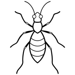 Modern Aphid Line Art