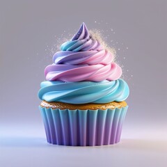 cupcake with pink frosting