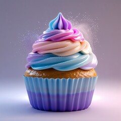 cupcake with pink frosting
