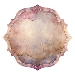 Soft watercolor background, elegant frame design, pastel color palette, artistic texture, decorative element, versatile use.