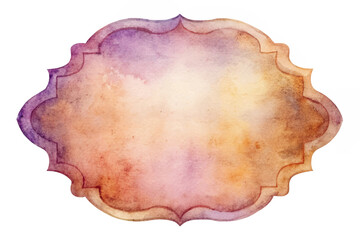Soft watercolor background, elegant frame design, warm color palette, artistic decorative element, versatile for invitations.