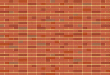 Brick wall vector seamless pattern.