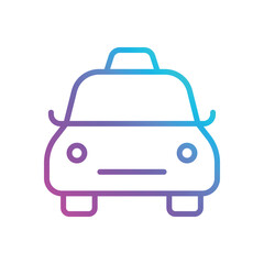 Eco Taxi vector icon