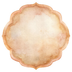 Soft watercolor background, vintage style, decorative frame, neutral tones, elegant design, versatile use.
