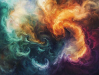 Obraz premium Swirling Vortex of Vibrant Colors with Textured Gradients and Light Effects