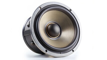 Speaker, Audio, Woofer, White Background