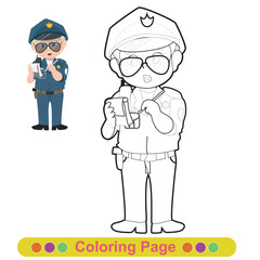 Coloring worksheet page. Educational printable coloring worksheet. Printable activity page for children 