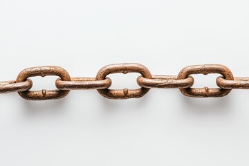 Obraz premium Rostige Kette – Symbol für Stärke und Zerbrechlichkeit