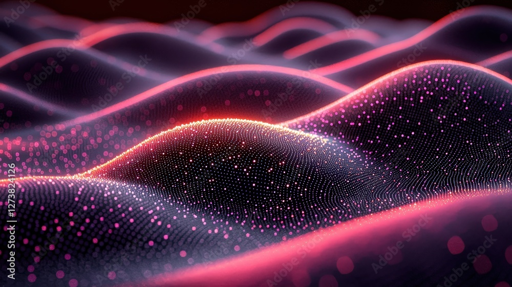 Poster computer screen displaying a complex geometric pattern that captivates with detail