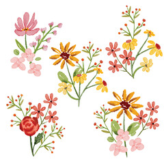 watercolor element vector