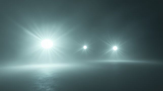 Mysterious Lights in the Night Sky. UFO UAP - AI Generated