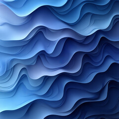 Fototapeta premium A minimalistic abstract background with smooth gradient shades of dark blue and light blue