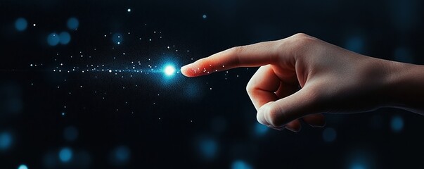 Innovative touch interface concept showcasing virtual reality interaction