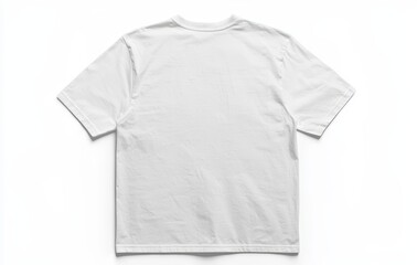 A PNG file containing a white t-shirt, viewed from the front and back, on a transparent background, functions as a template for presenting products in a mockup setting