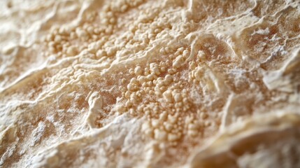 A detailed close-up of amyloid plaques in the brain, highlighting deposits surrounding nerve cells. Featuring Alzheimer's disease